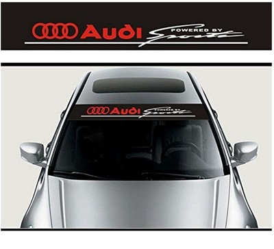 AUDI奥迪A4L车贴 A1 A5 TT Q5反光车贴 前挡风玻璃贴纸拉花
