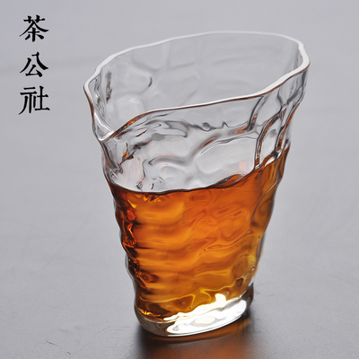 纯手工金边玻璃公道杯加厚耐热分茶器匀杯日式茶海日本功夫茶具