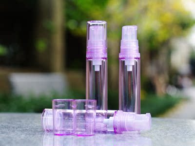 乳液 精华素 真空瓶试用装小样瓶化妆品分装瓶 乳液专用10ml紫色