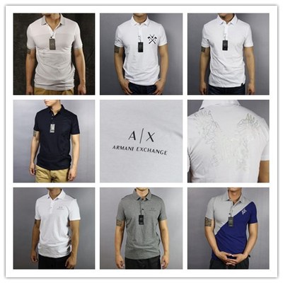 美国Armani Exchange阿玛尼AX男士短袖POLO衫针织棉薄款 国内现货