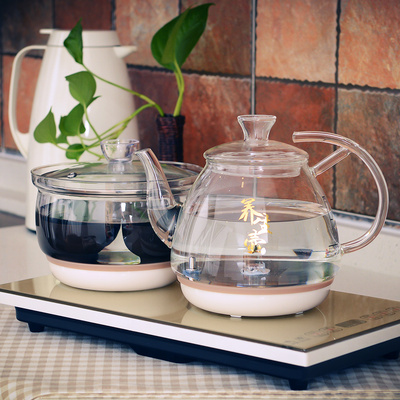 新品电热水壶套装 三合一电热茶具保温自动上水电茶壶 玻璃煮茶器