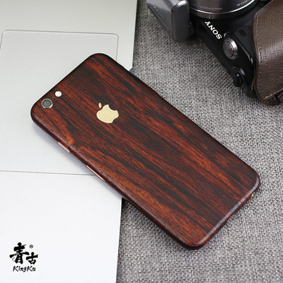 iPhone6s 背膜装饰苹果6 plus彩膜3M保护膜创意新款木纹贴纸贴膜