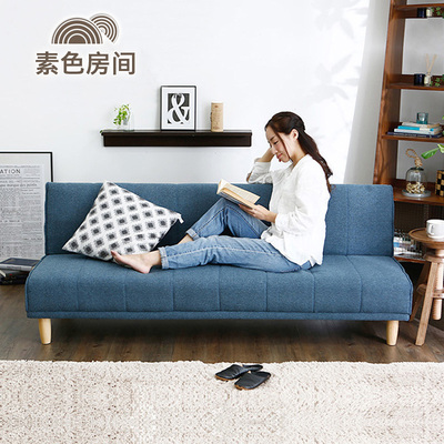 布艺沙发床可折叠多功能双人小户型1.8米1.5米1.2米客厅调节沙发