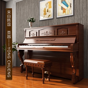 韩国原装二手钢琴英昌u121立式三益日本进口专业演奏考级学生用