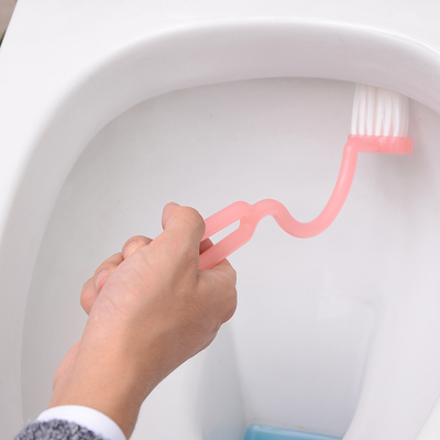 日本进口卫生间马桶刷洗厕所刷子创意塑料长柄浴室清洁刷洗马桶刷