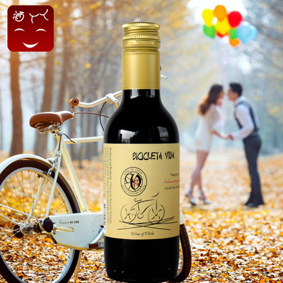 智利进口小金伦品牌干红葡萄酒小瓶红酒独家销售2013年187.5ml