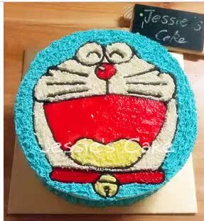 三亚预定机器猫生日蛋糕生日蛋糕内免费送货