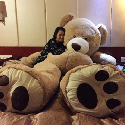 美国大熊毛绒玩具2米泰迪熊布娃娃公仔抱抱熊七夕情人节礼物送女