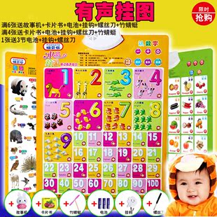 儿童早教玩具汉语拼音字母表声母声宝宝学习有声挂图墙贴 3d立体