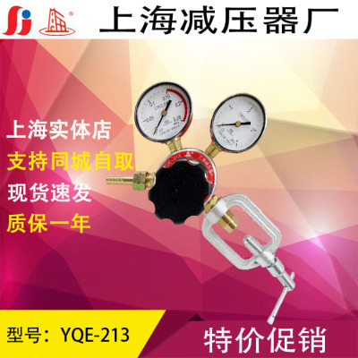 上海牌YQE-213上海减压器厂乙炔减压器调压器稳压器压力表非标订