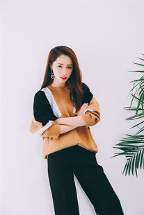 2016秋季新款韩版宽松显瘦拼色长袖针织衫女套头圆领打底毛衣上衣