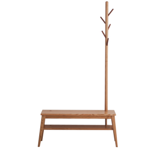 日式风格纯实木原创设计师家具 条凳玄关换鞋凳茶几 衣帽架 实木