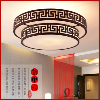 新中式现代LED灯 圆形吸顶灯客厅过道灯卧室灯 工程酒店大厅灯具
