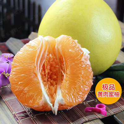 新鲜采摘 现摘现发水果黄金柚子 黄肉正宗琯溪蜜柚 平和特产5斤