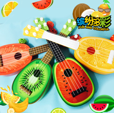 【天天特价】水果尤克里里乌克丽丽四弦吉他它可弹奏乐器儿童玩具