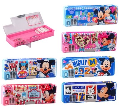 迪士尼铅笔盒笔袋小学生韩国创意多功能儿童文具盒男女孩学习用品