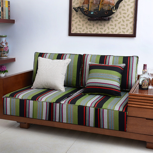 高密度加硬海绵实木沙发垫定做红木坐垫榻榻米飘窗垫床椅垫子订制