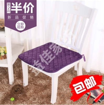 新款紫色记忆秋冬毛绒加厚坐垫学生垫办公室布艺餐椅垫第二件半价
