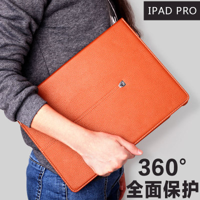 苹果iPad Pro保护套真皮感平板电脑可插卡保护壳超薄休眠商务皮套