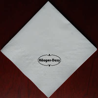 纸巾定制餐巾纸印字饭店西餐厅餐巾纸定制印花logo批发定做