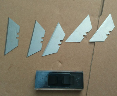 重型美工刀刀片 折叠美工刀片 割地毯墙纸纸箱 T型梯形刀片 5片装