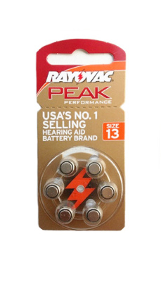 助听器电池 进口原装正品RAYOVAC雷特威A13 批发链接