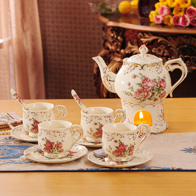 花茶茶具壶套装欧式骨瓷英式下午茶茶具茶杯茶壶咖啡具套装