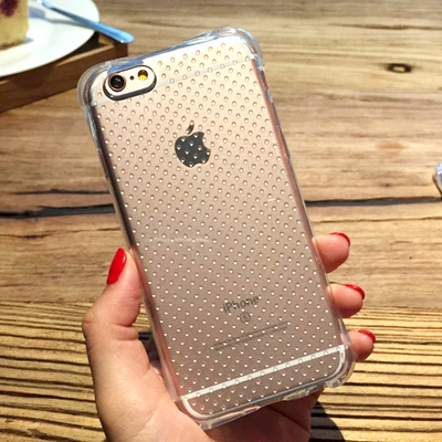 iPhone6s手机壳透明防摔壳软男款苹果6plus保护套全包硅胶5s/4s潮