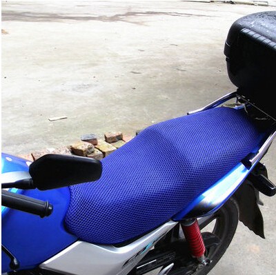 摩托车座垫套电瓶电动车坐垫套3D立体蜂窝网夏季透气隔热防晒座套