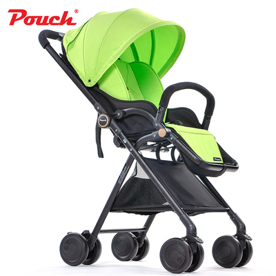 【天天特价】pouch 超轻便携儿童高景观可坐躺宝宝伞车 婴儿推车