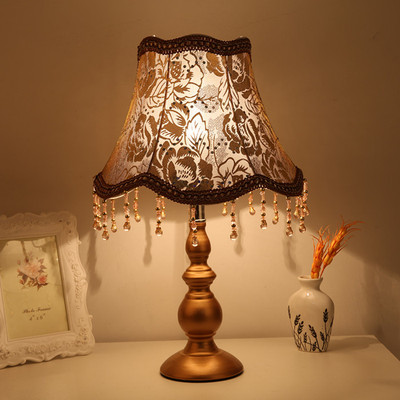 现代简约欧式复古台灯温馨浪漫床头柜装饰台灯时尚礼物LED调光灯
