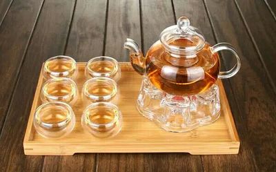 包邮/加厚玻璃茶壶耐热玻璃茶具/透明过滤红茶花茶   600ml
