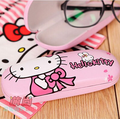 Hello Kitty 可爱凯蒂猫近视眼镜盒 便携女学生创意卡通潮镜盒