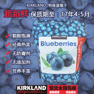 澳洲代购Kirkland蓝莓干567g进口零食 蓝莓果干果脯  野生蓝莓干