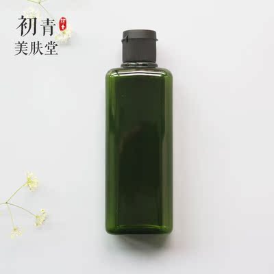 200ml纯露瓶子PET塑料避光瓶化妆水包装瓶化妆品分装安全墨绿色