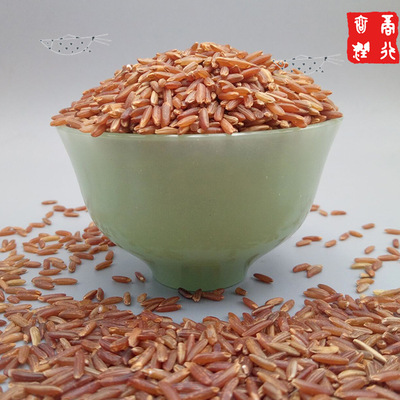 红糙米500g包邮大米五谷杂粮粗粮血稻米特产有机红米农家红粳米
