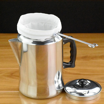 港式奶茶纯铝制奶茶壶冲茶壶拉茶壶金冠牌咖啡壶3L铝壶丝袜奶茶壶