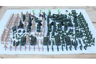 包邮 5厘米兵人套装 军事坦克 火箭 炮楼 沙盘模型 男孩子玩具