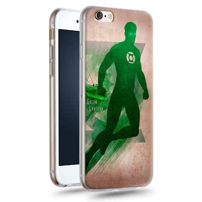 绿灯侠 iphone6手机壳iphone5s保护套苹果6plus硅胶套5.5寸软外壳
