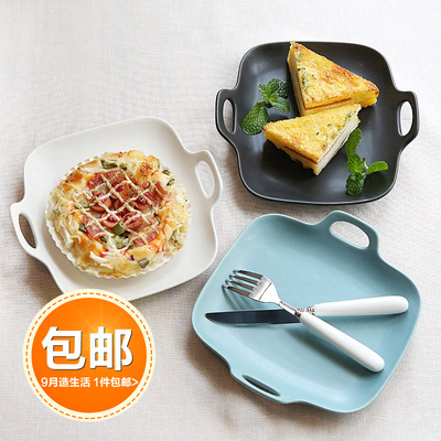 那些时光 陶瓷餐盘西餐盘牛排盘创意日式餐具菜盘子圆盘水果盘