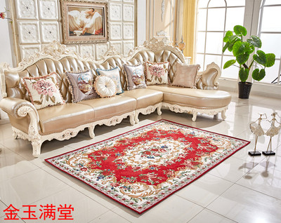 新品多尼尔提花地毯机织欧式客厅卧室茶几沙发床边毯满铺