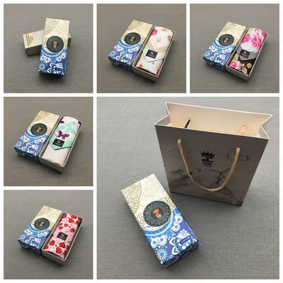 【一条包邮】手帕女士手绢手帕出口韩国CA 环保印花超薄单条礼盒