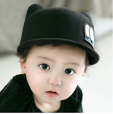 儿童鸭舌帽春秋新款韩版男女童棒球帽宝宝短檐帽可爱小耳朵婴儿帽