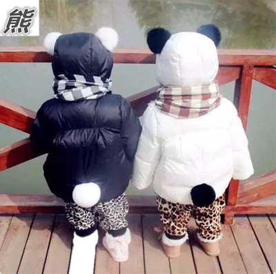童装女童冬装2016熊猫加厚男童棉服宝宝棉袄儿童1-5岁棉衣外套萌