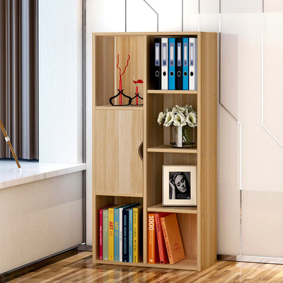 简约现代书架置物架简易创意书架书柜单个组合收纳架落地式储物柜