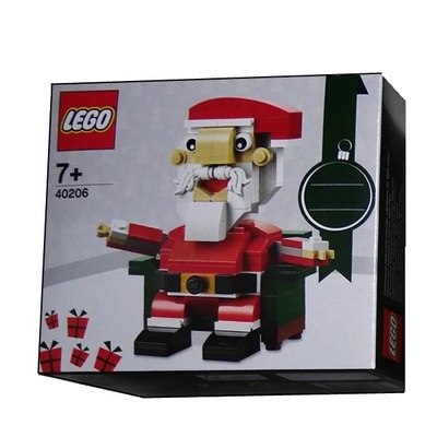 正品深圳现货乐高LEGO 40206节日限定圣诞老人送人礼物155块积木