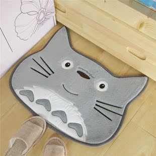 出口卡通龙猫防滑吸水地垫 门垫 脚垫 儿童地毯 床头垫椅垫
