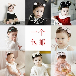 韩国女童发饰儿童发带 婴儿头饰可爱女孩子头花 公主宝宝发箍包邮