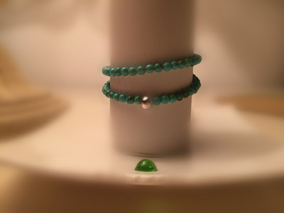 绿松石彩珠 手链手镯手环手串手绳