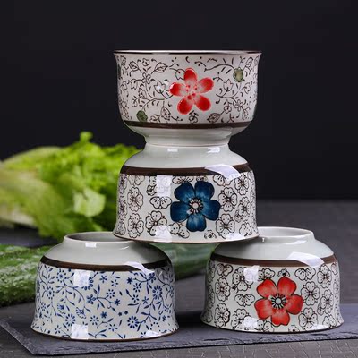 景德镇 日式釉下彩陶瓷碗餐具套装 小米饭碗 饭碗家用 小汤碗